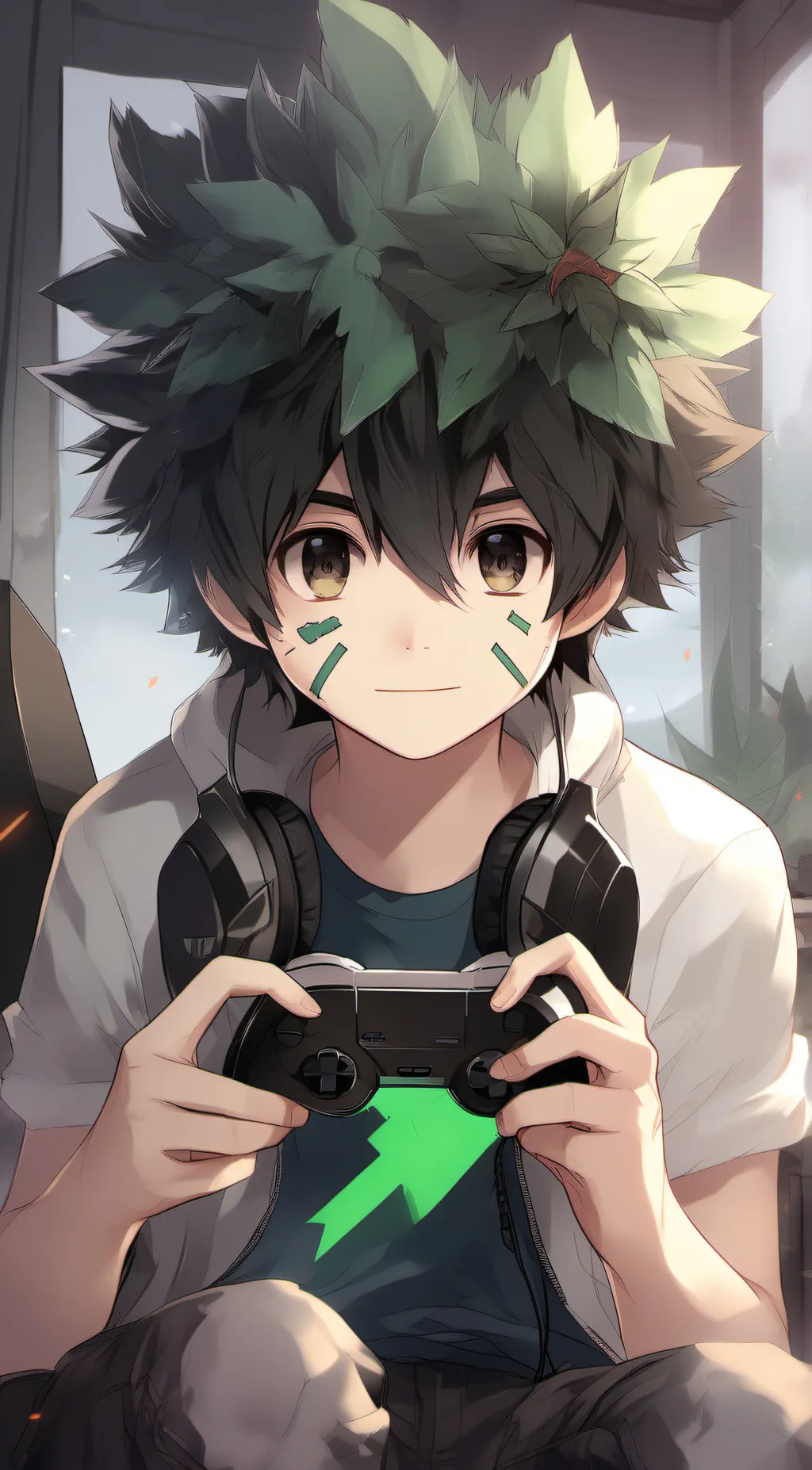 ai character: Deku background