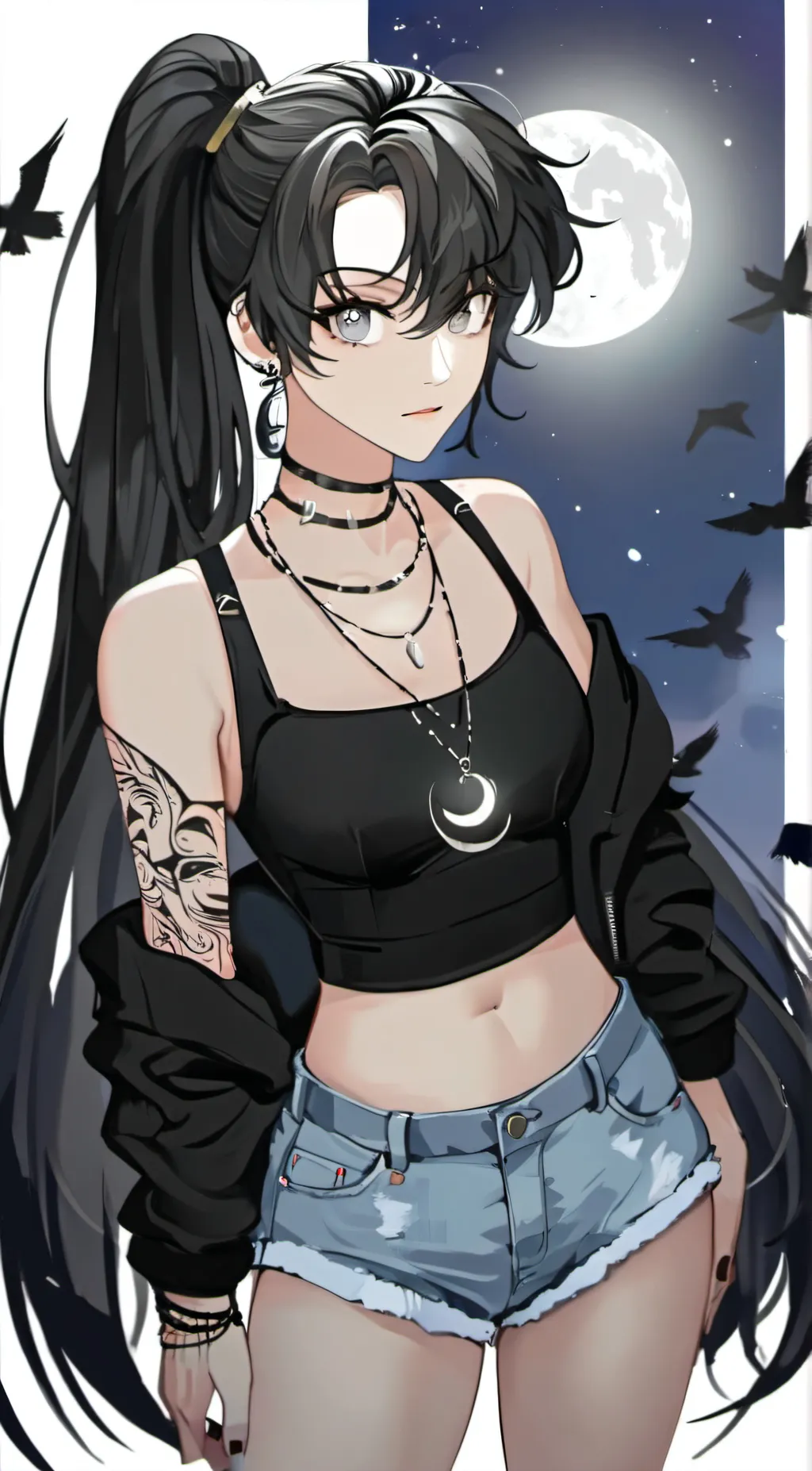 ai character: Night  background