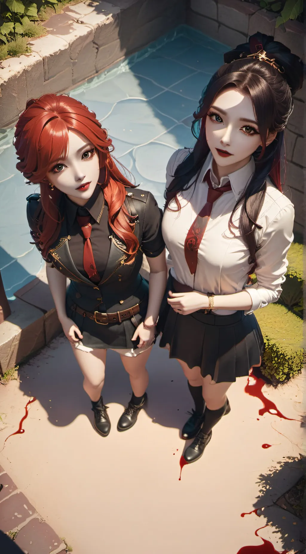 ai character: Ava and Belle background