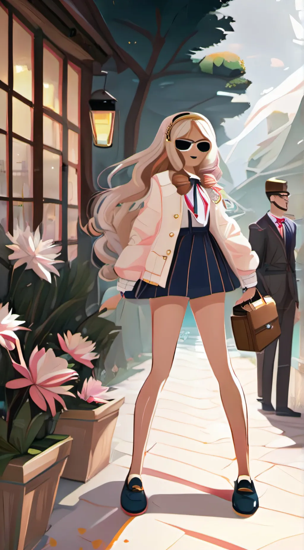 ai character: Preppy background