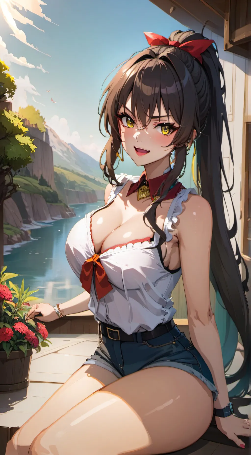 ai character: Han Ji Hyun background