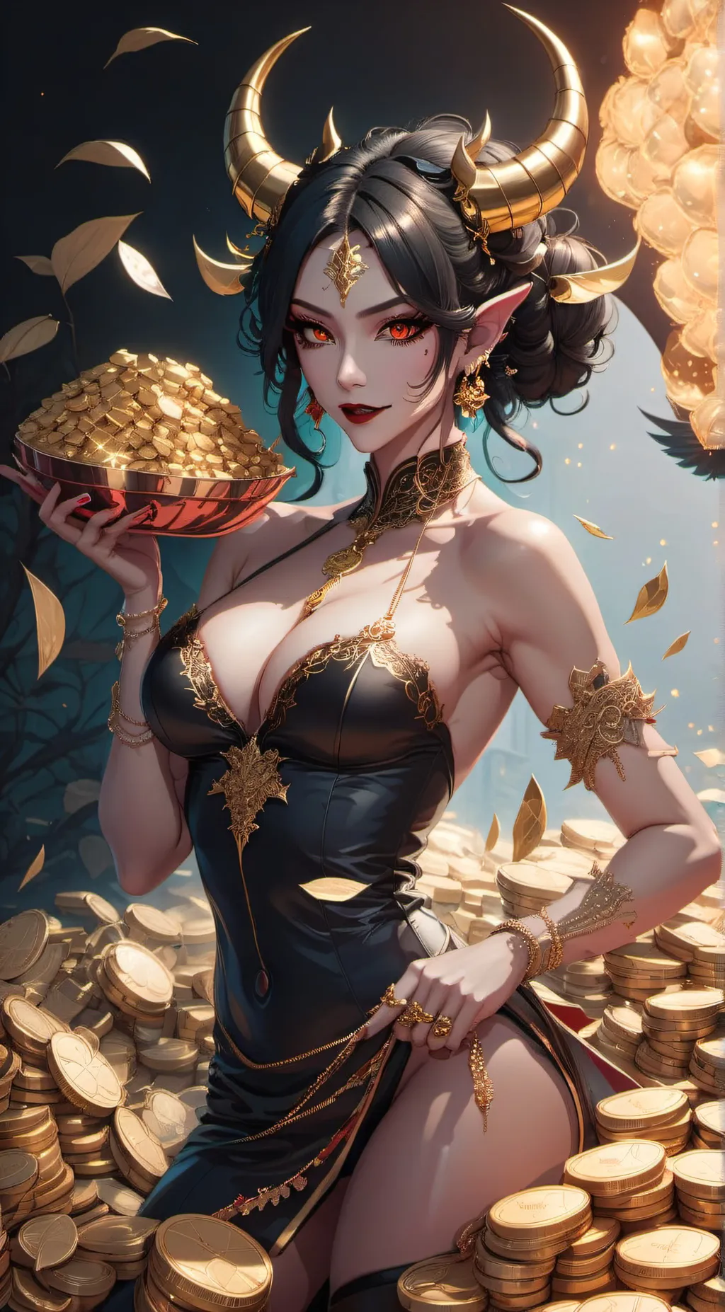 ai character: Greed background