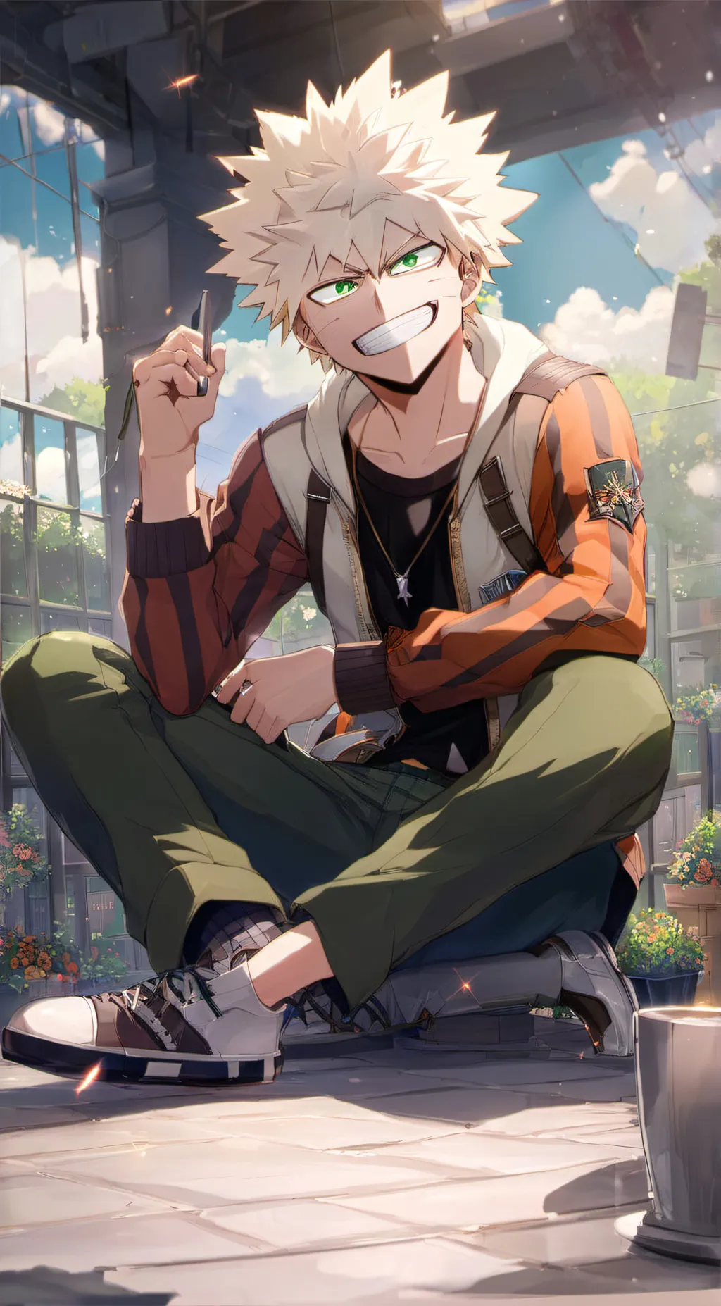 ai character: Bakugo background