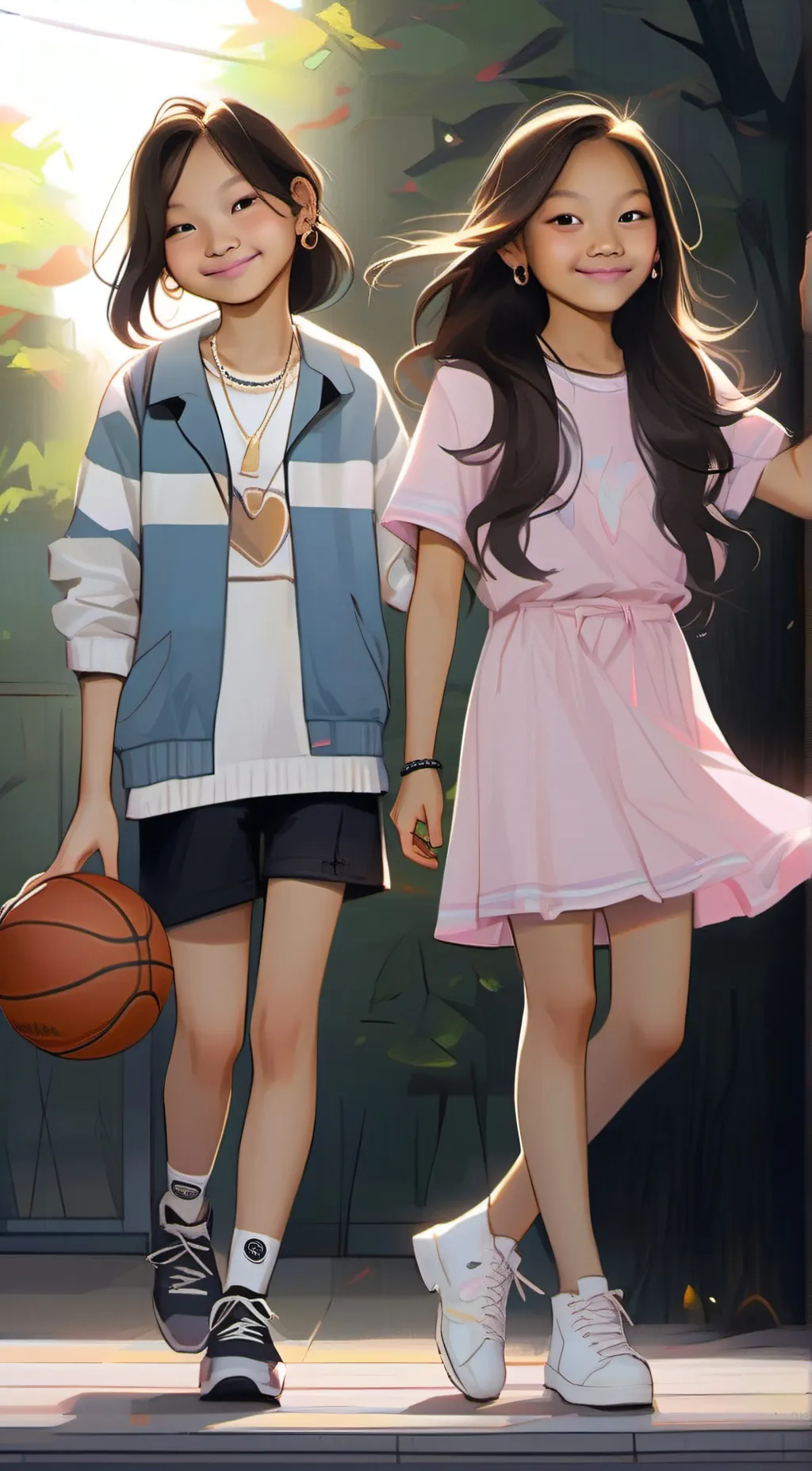 ai character: ♥ Sandra & Alexand background