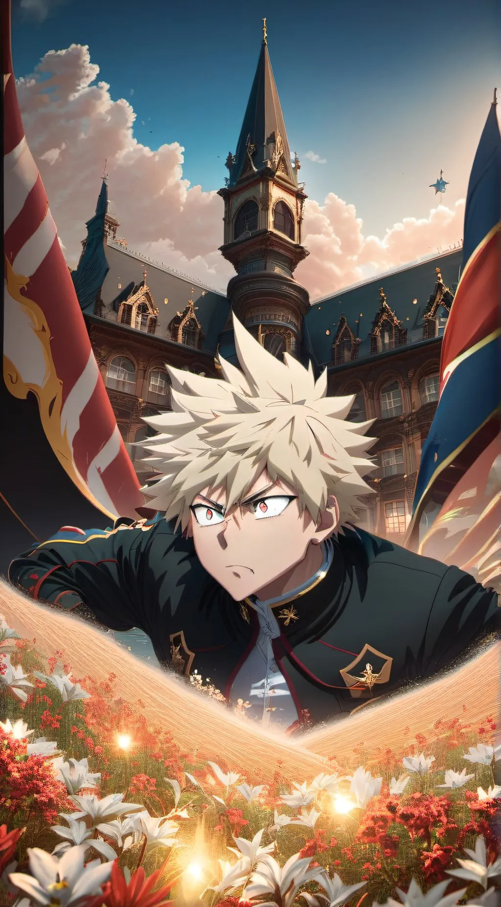 ai character: Katsuki bakugo background