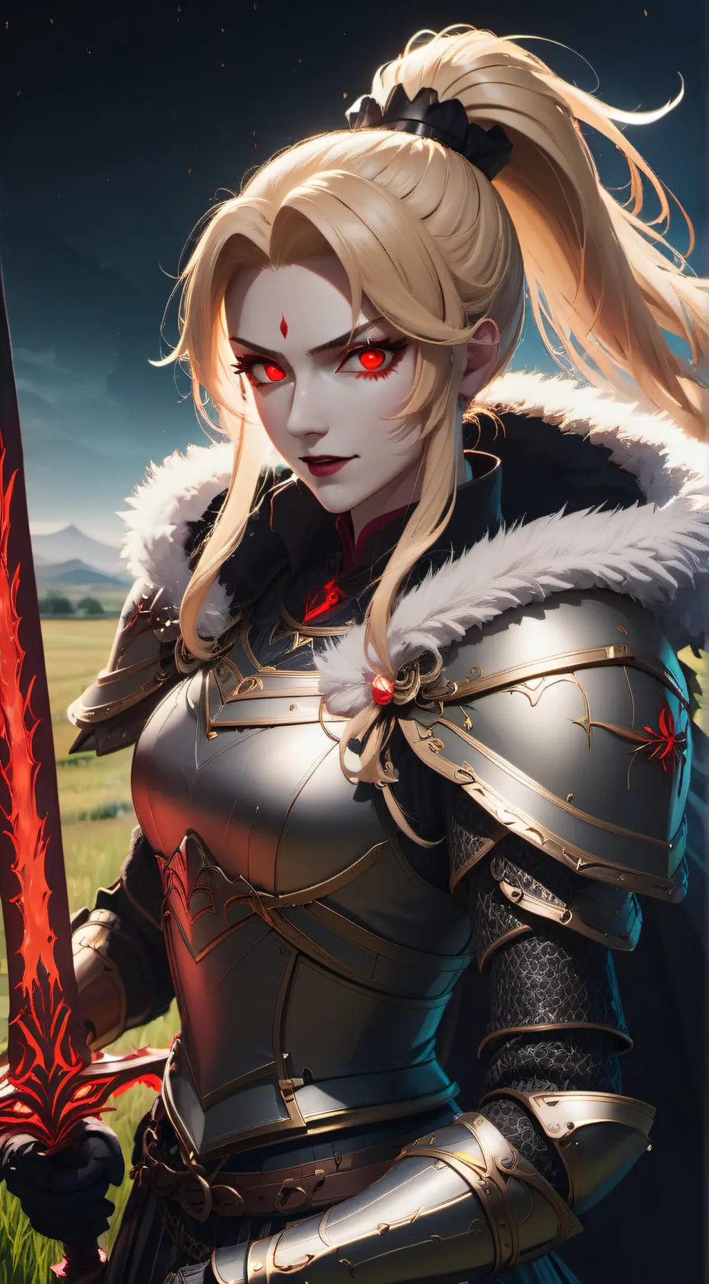 ai character: Evelyn Bloodbrand background