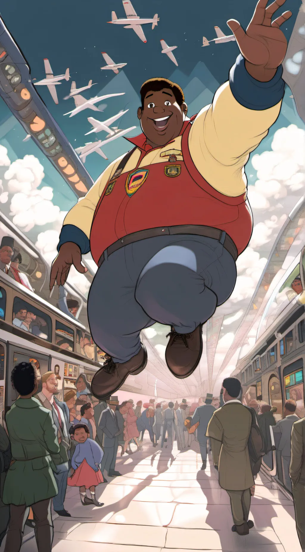 ai character: fat Albert  background