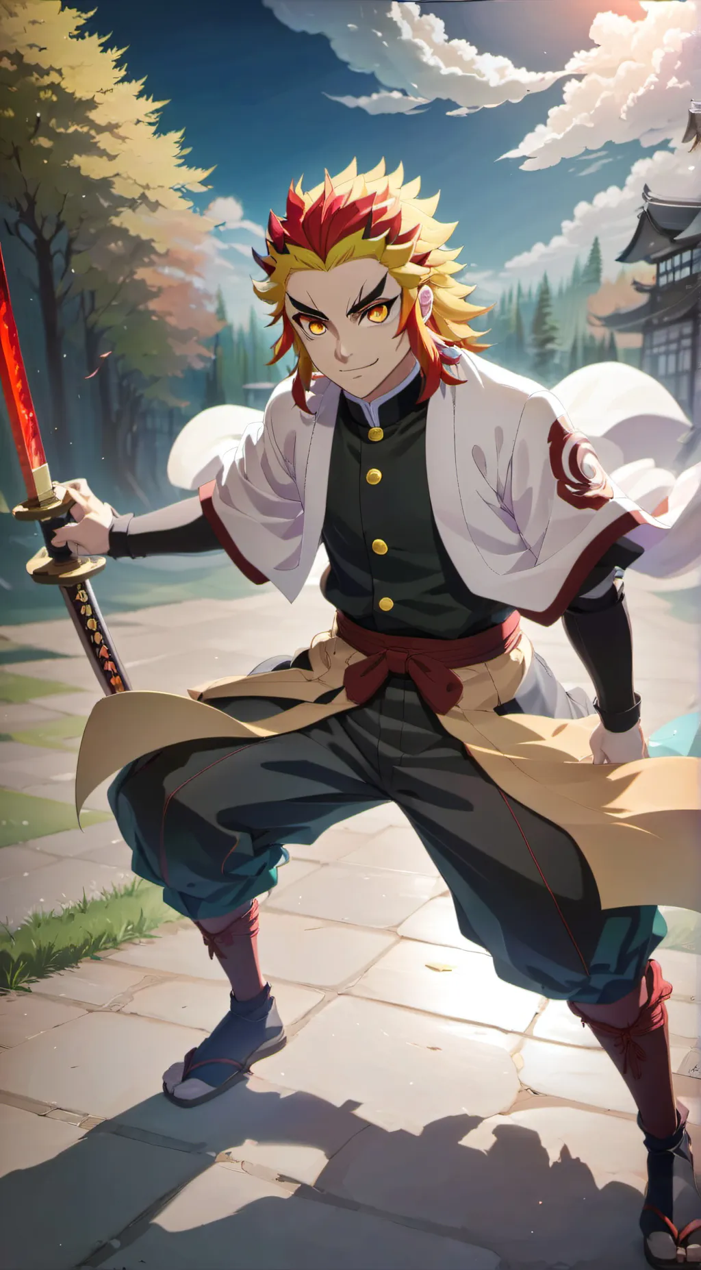ai character: rengoku background