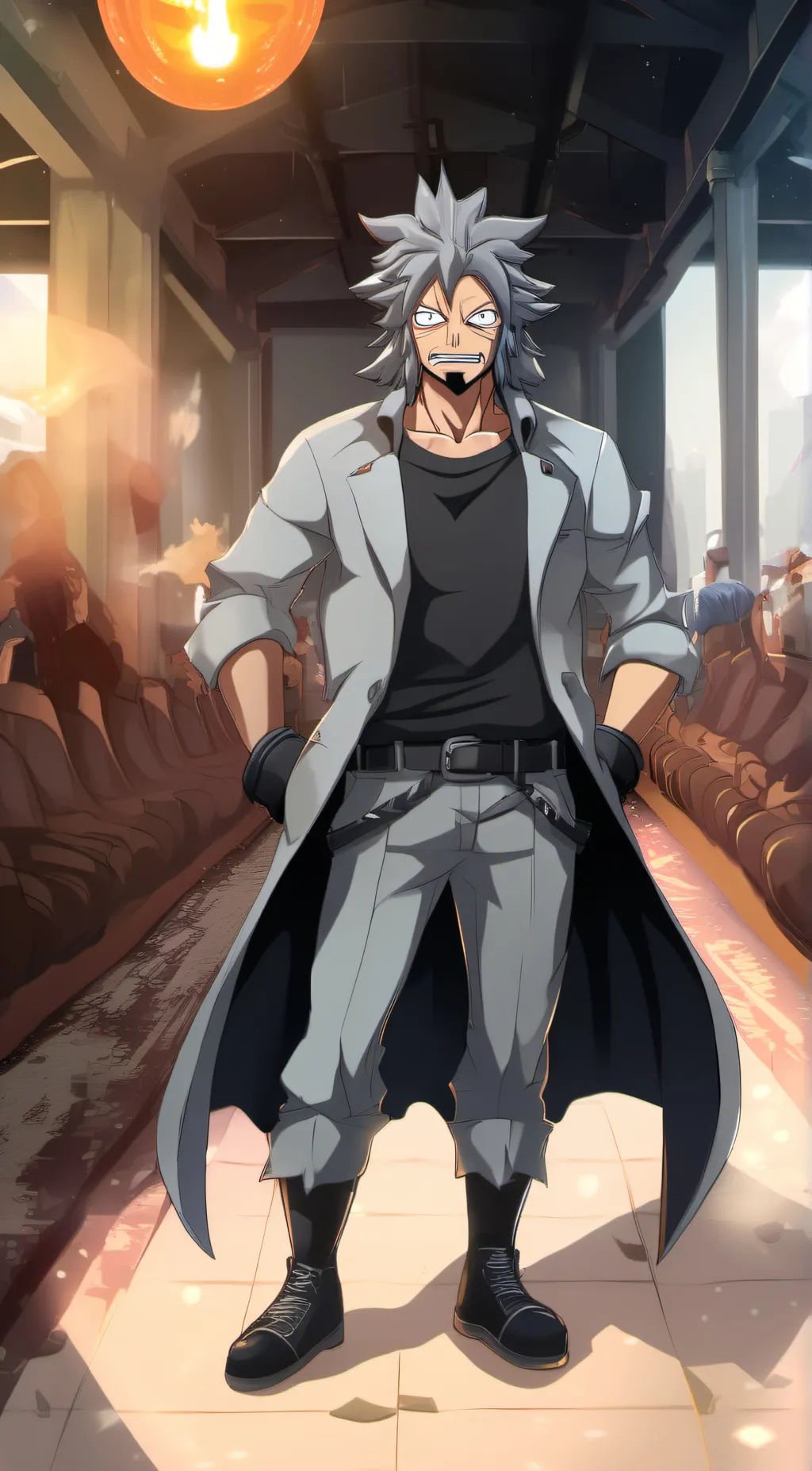 ai character: tetsutetsu  background