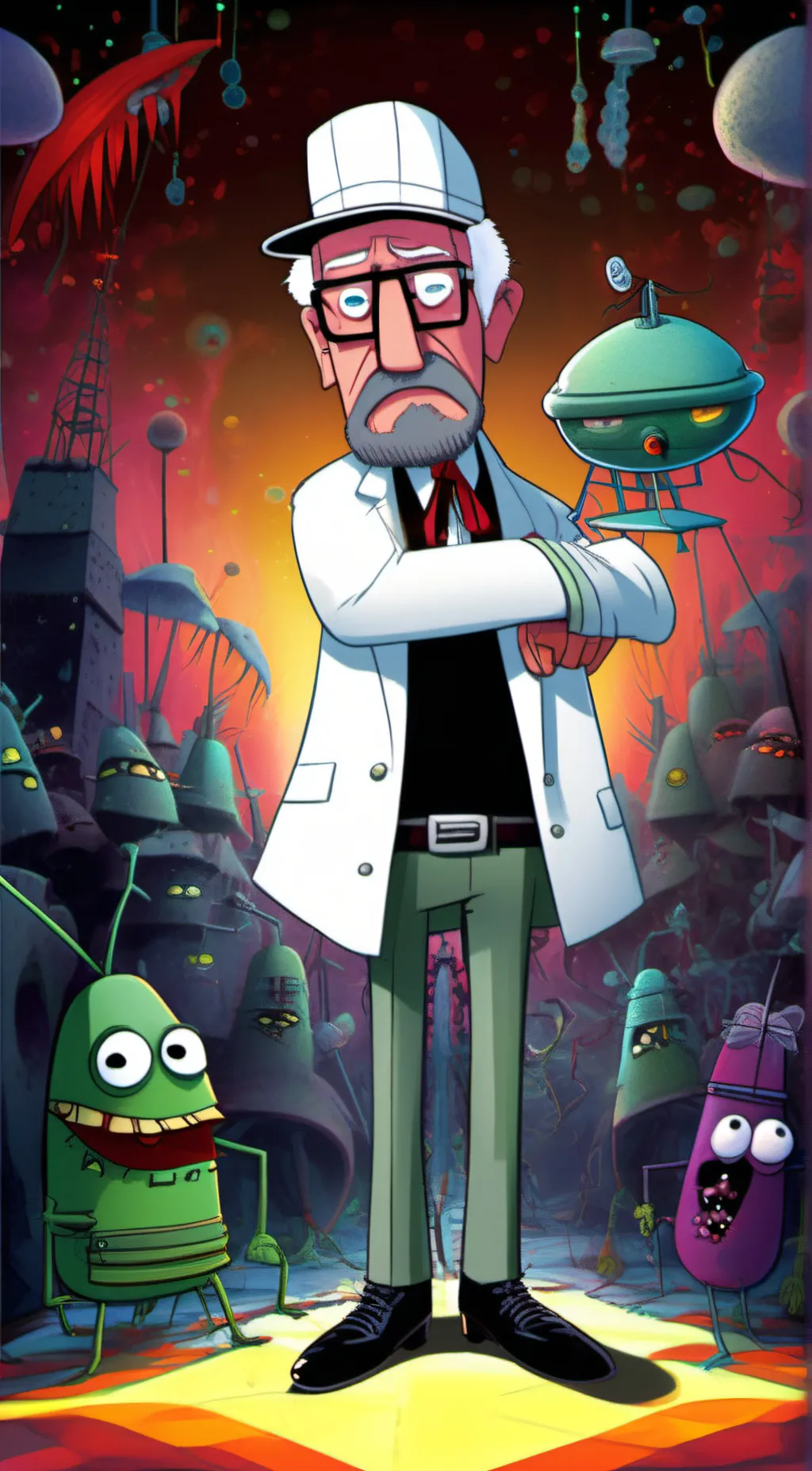 ai character: Mr Swags background