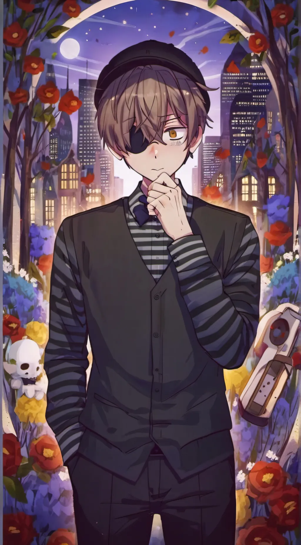 ai character: past evan afton background