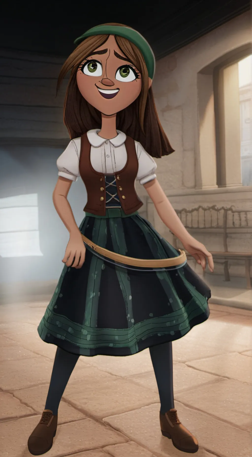 ai character: Courtney background