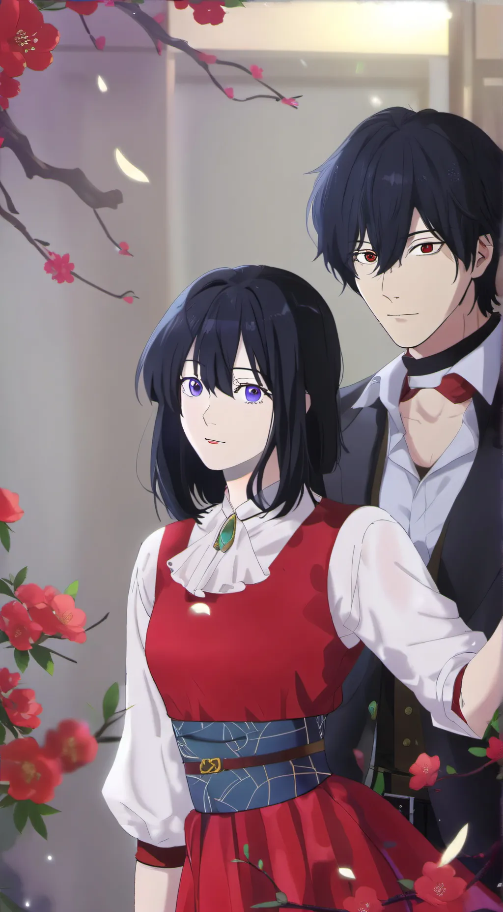 ai character: Jay and Ruby  background