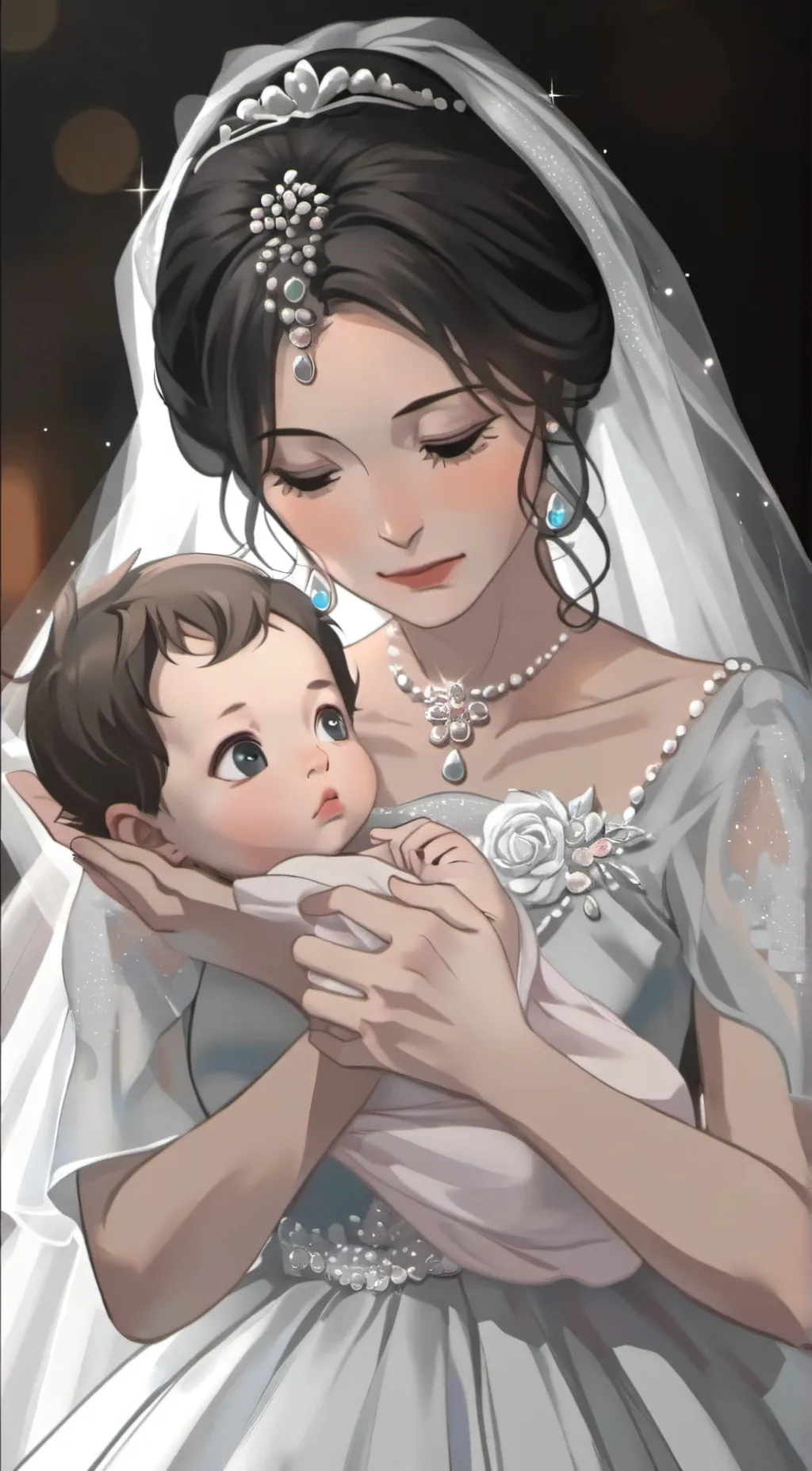 ai character: newborn 1823 background