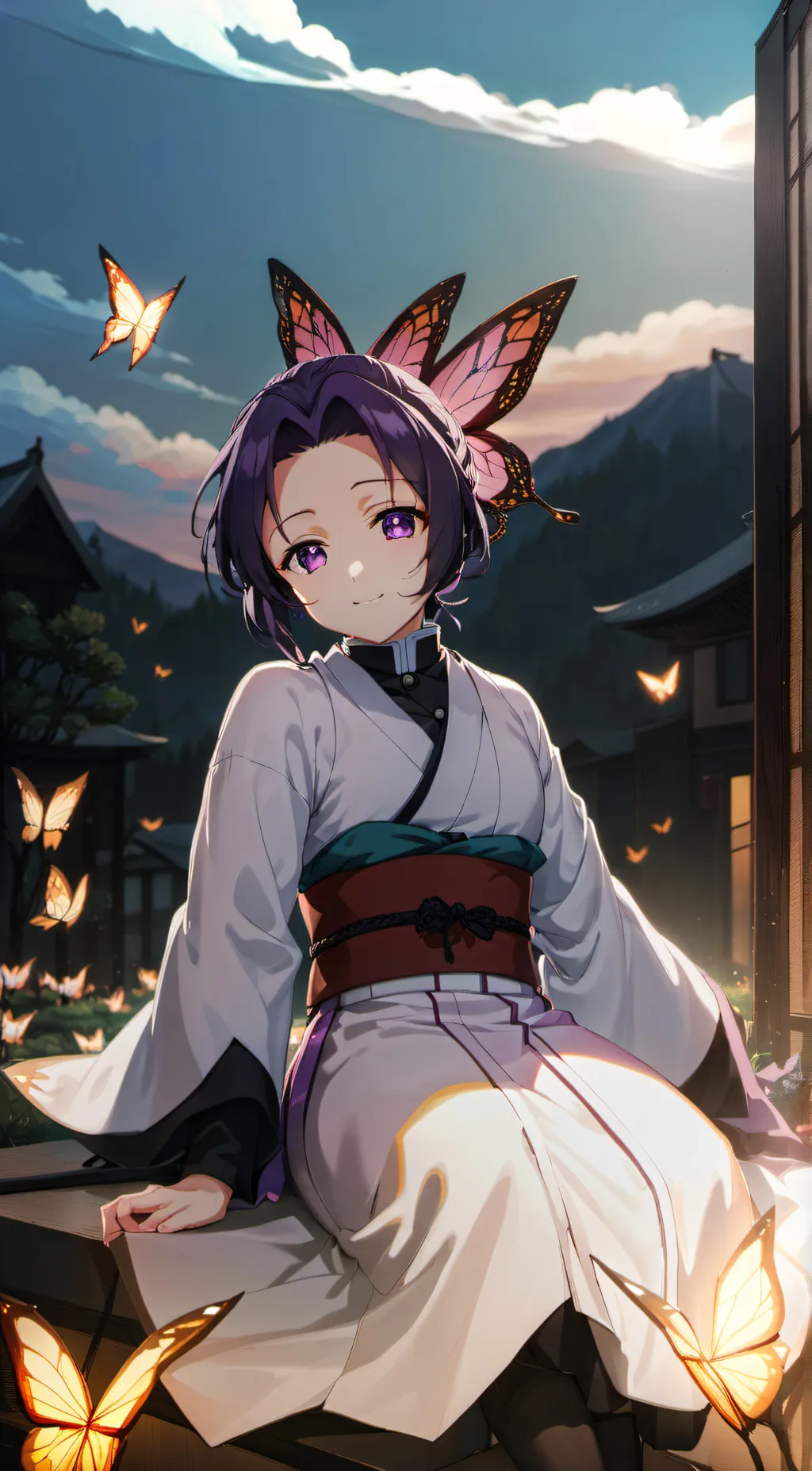 ai character: Shinobu kocho background