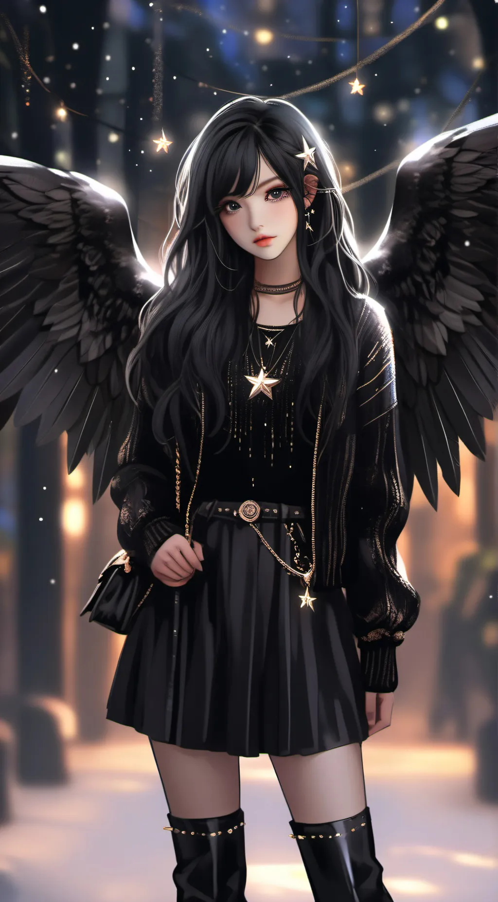 ai character: Tsuki  background