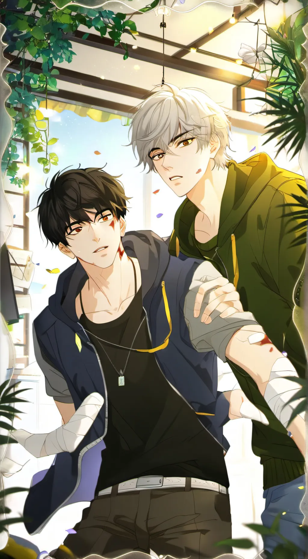 ai character: William and Xander background