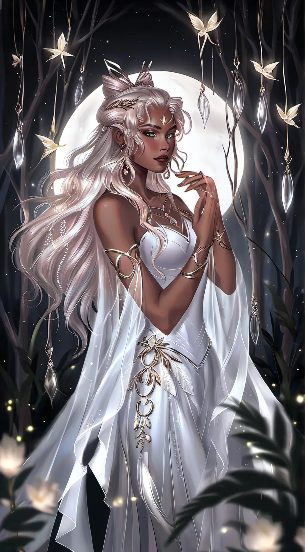 ai character: Luna background