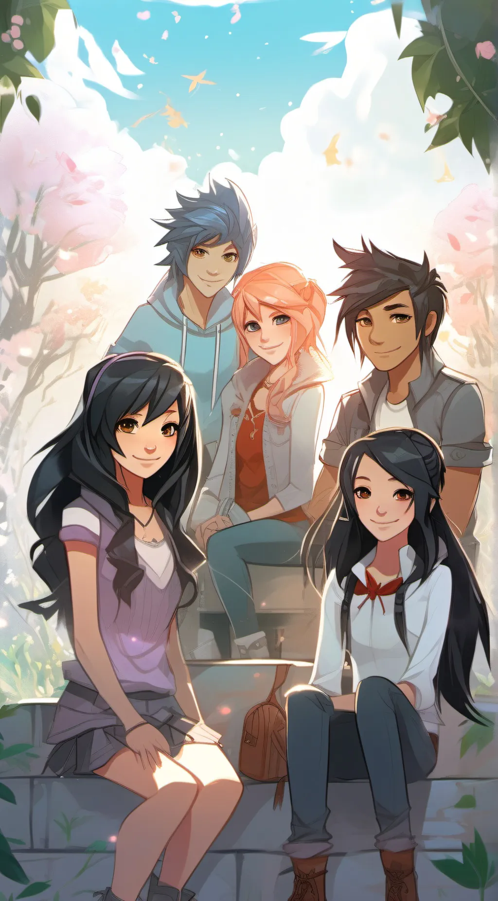 ai character: Aphmau Crew background