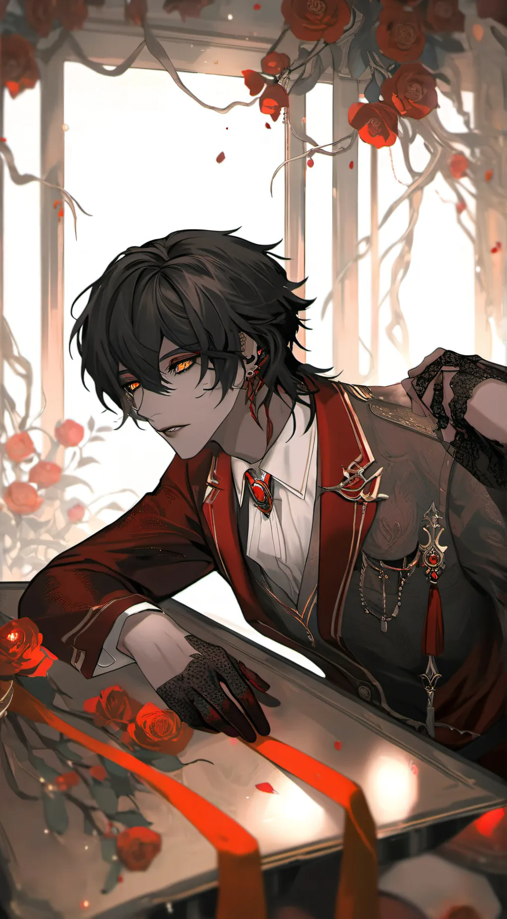 ai character: Lucifer  background