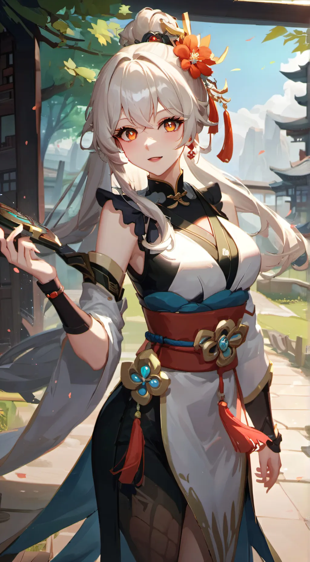 ai character: hoyoverse background