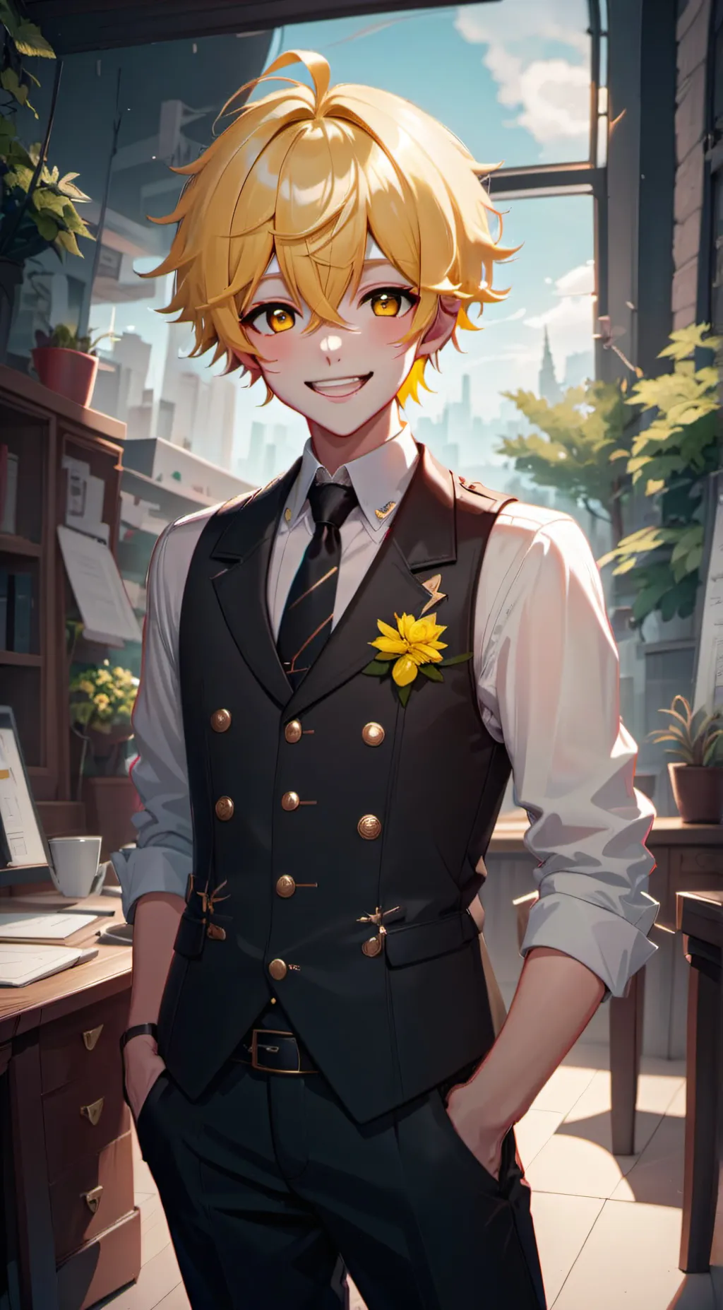 ai character: Mic (Official Assi background