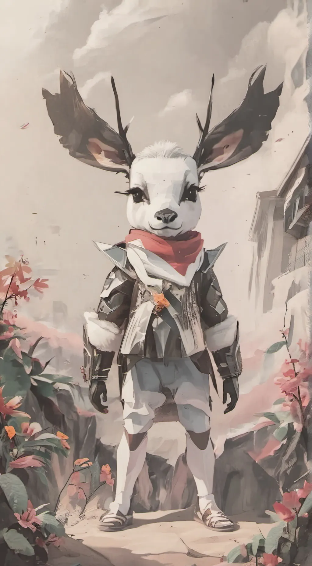 ai character: dear background