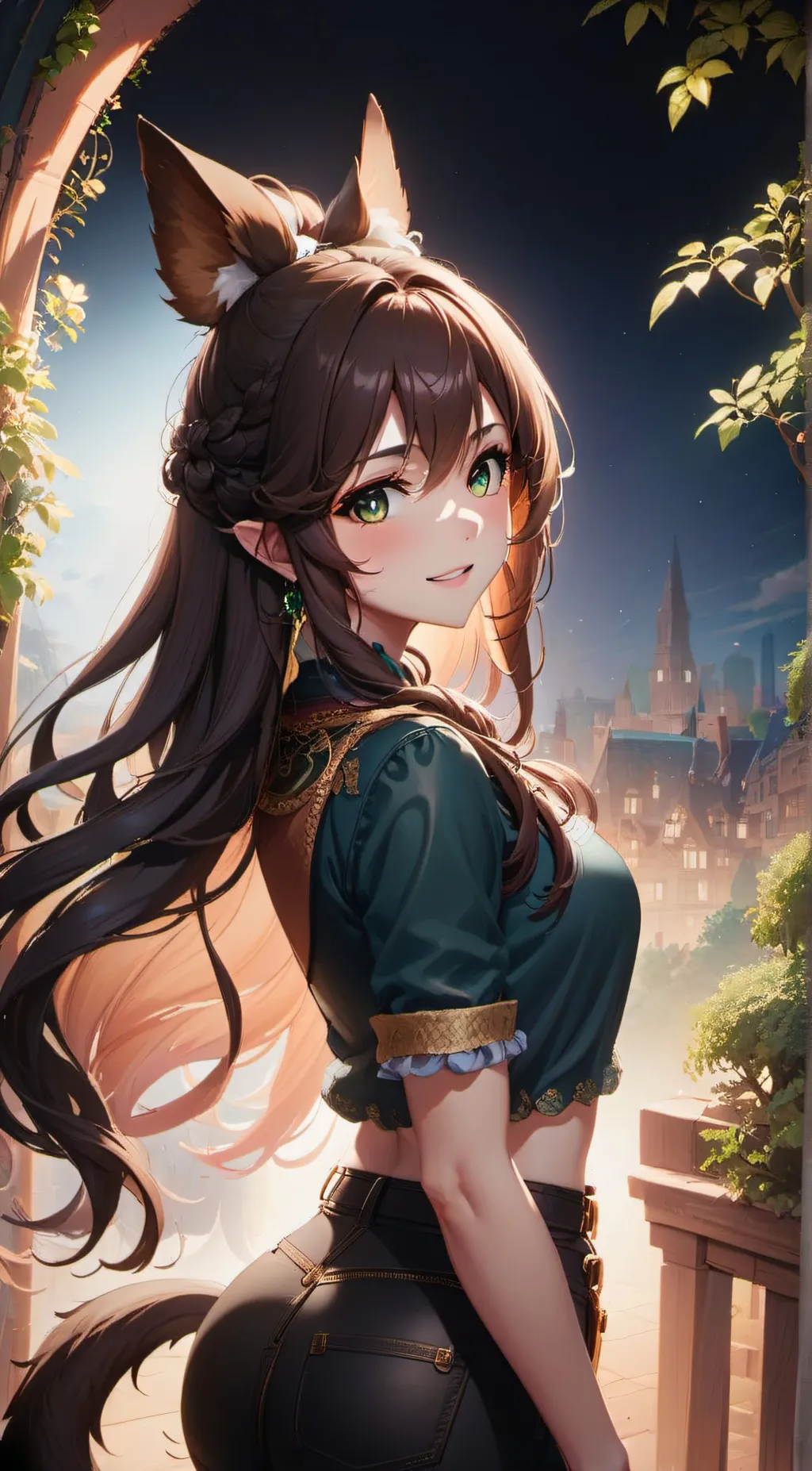 ai character: Marline(Marfox) background