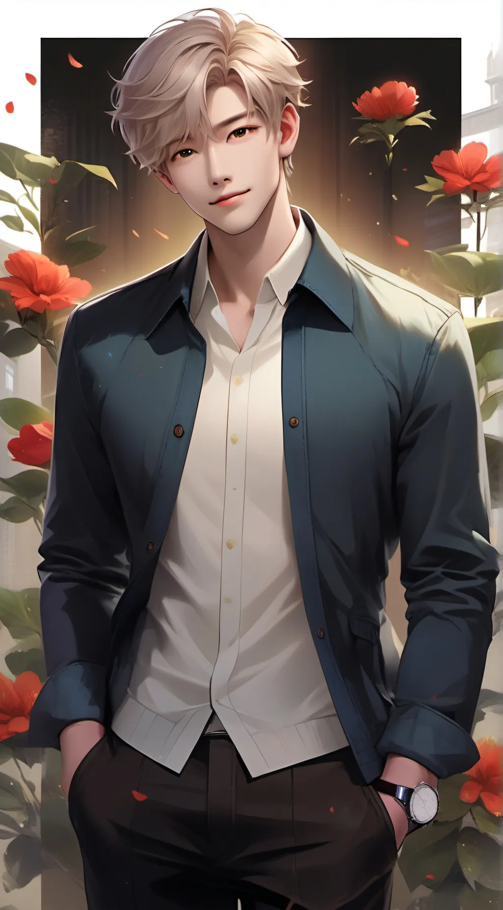 ai character: ☆~Felix~☆ background