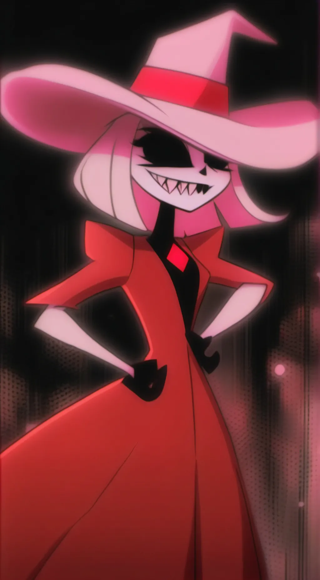 ai character: Rosy background