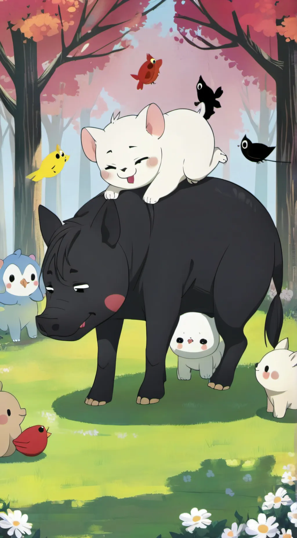 ai character: Smiling Critters! background