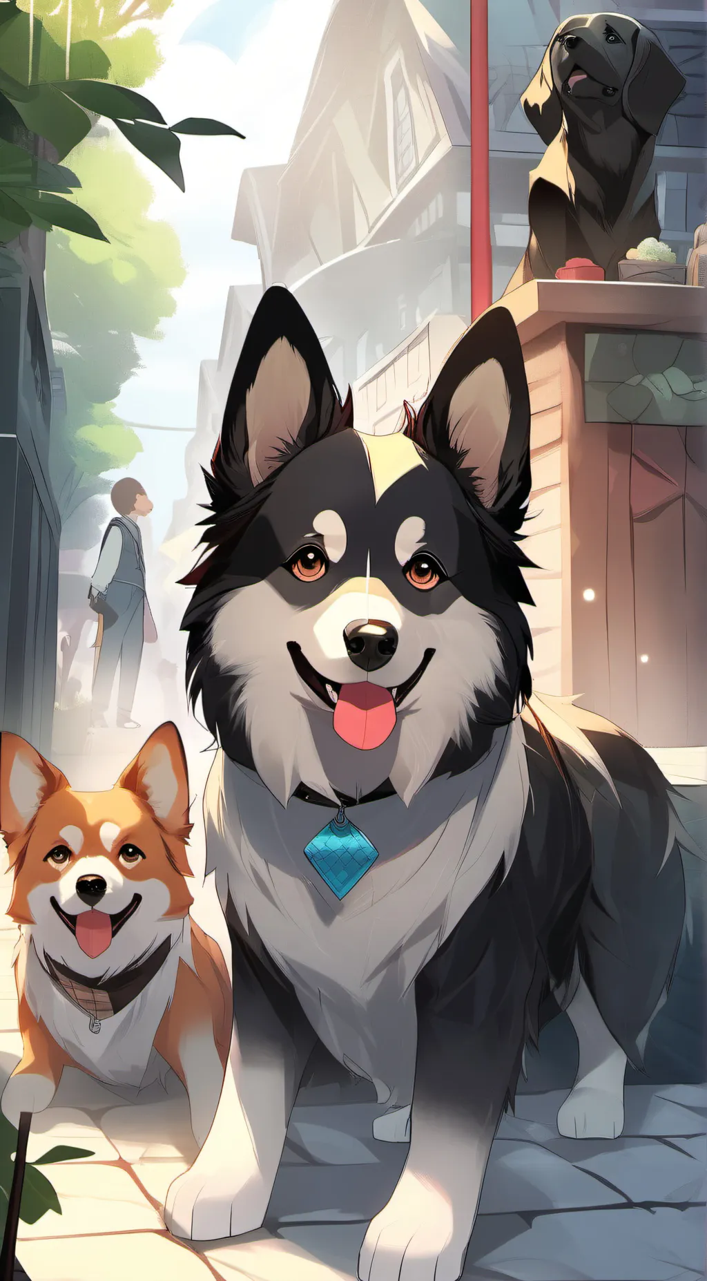 ai character: miss girl background