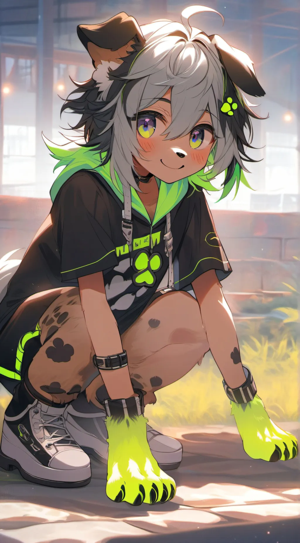 ai character: Luna background