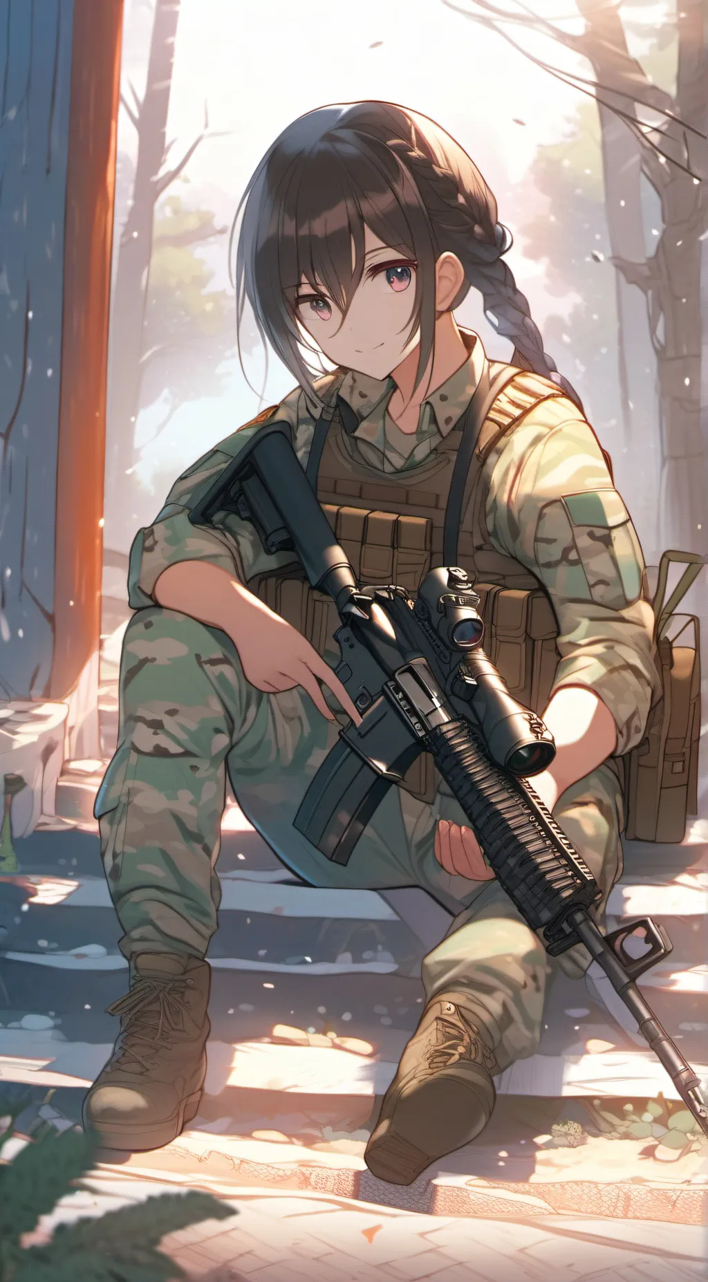 ai character: Amy  background