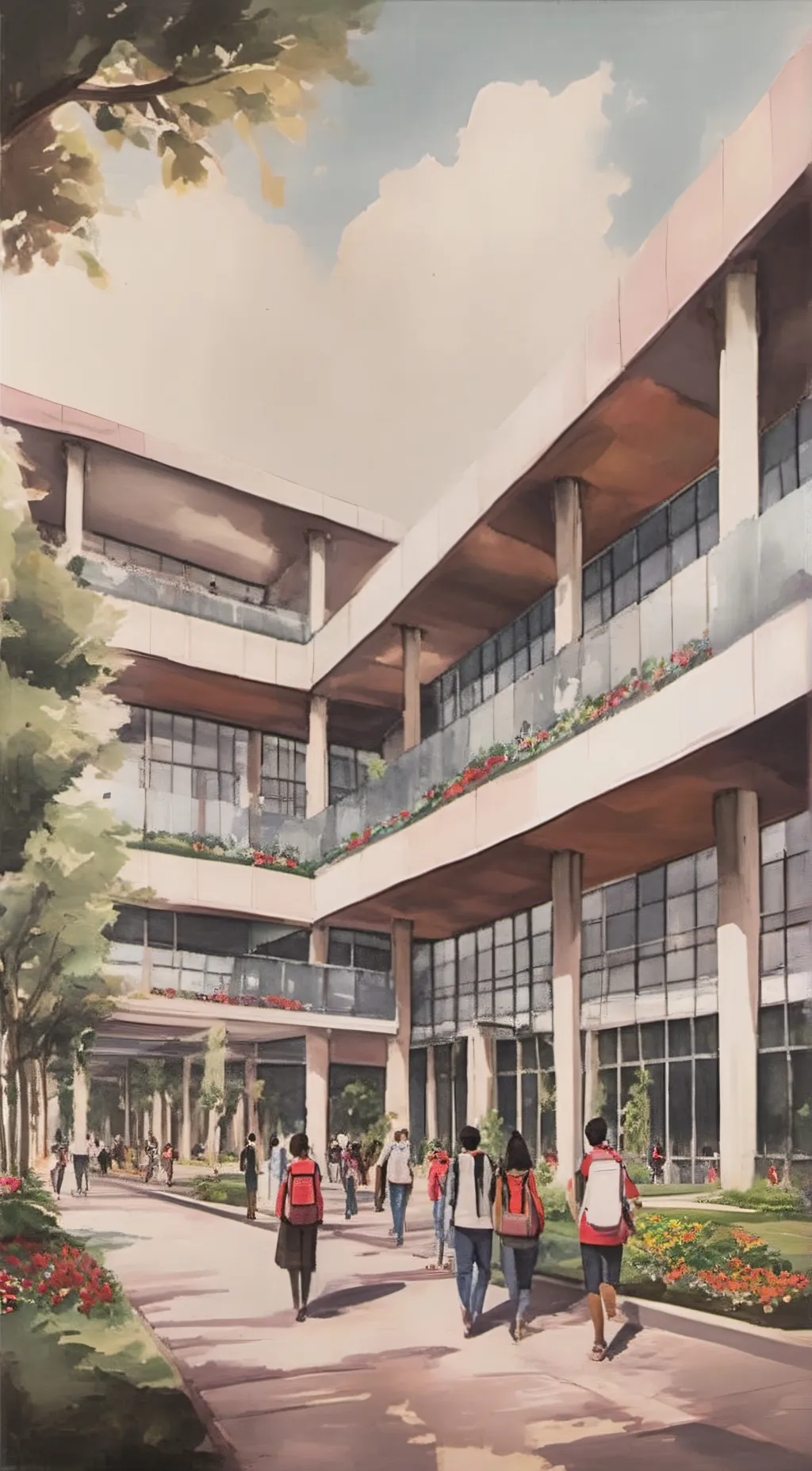 ai character: bfdi school background