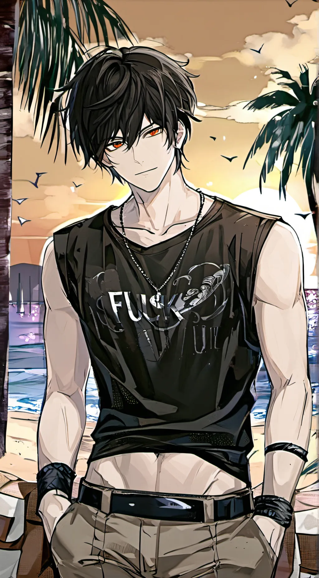 ai character: Damien background