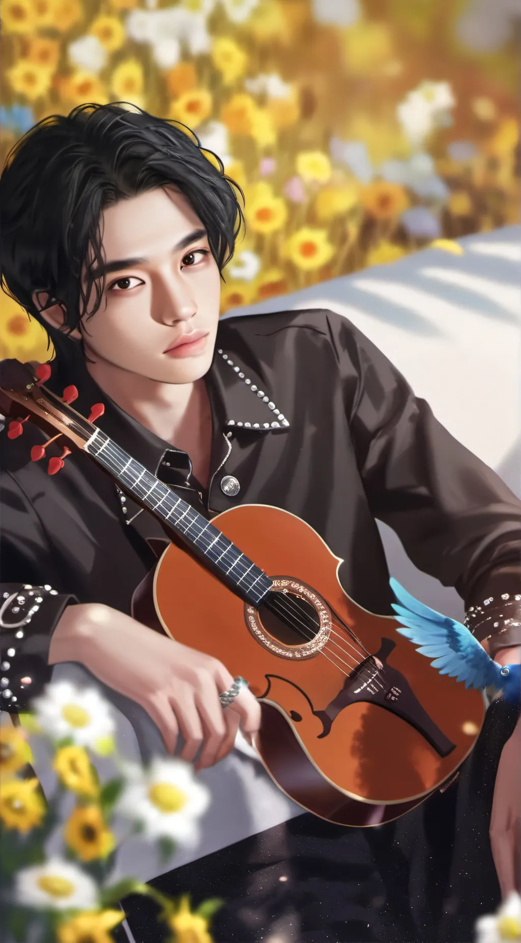 ai character: Hyunjin background