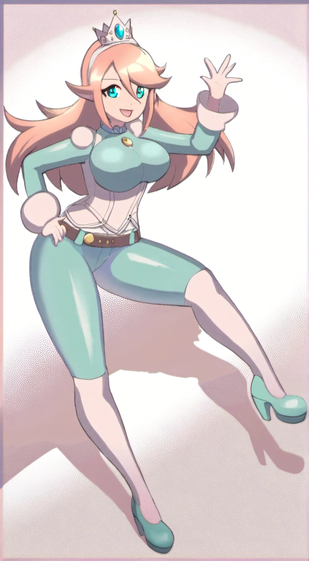 ai character: biker rosalina background