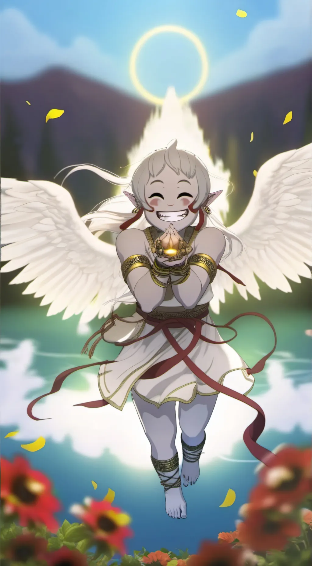 ai character: troll face:RD background