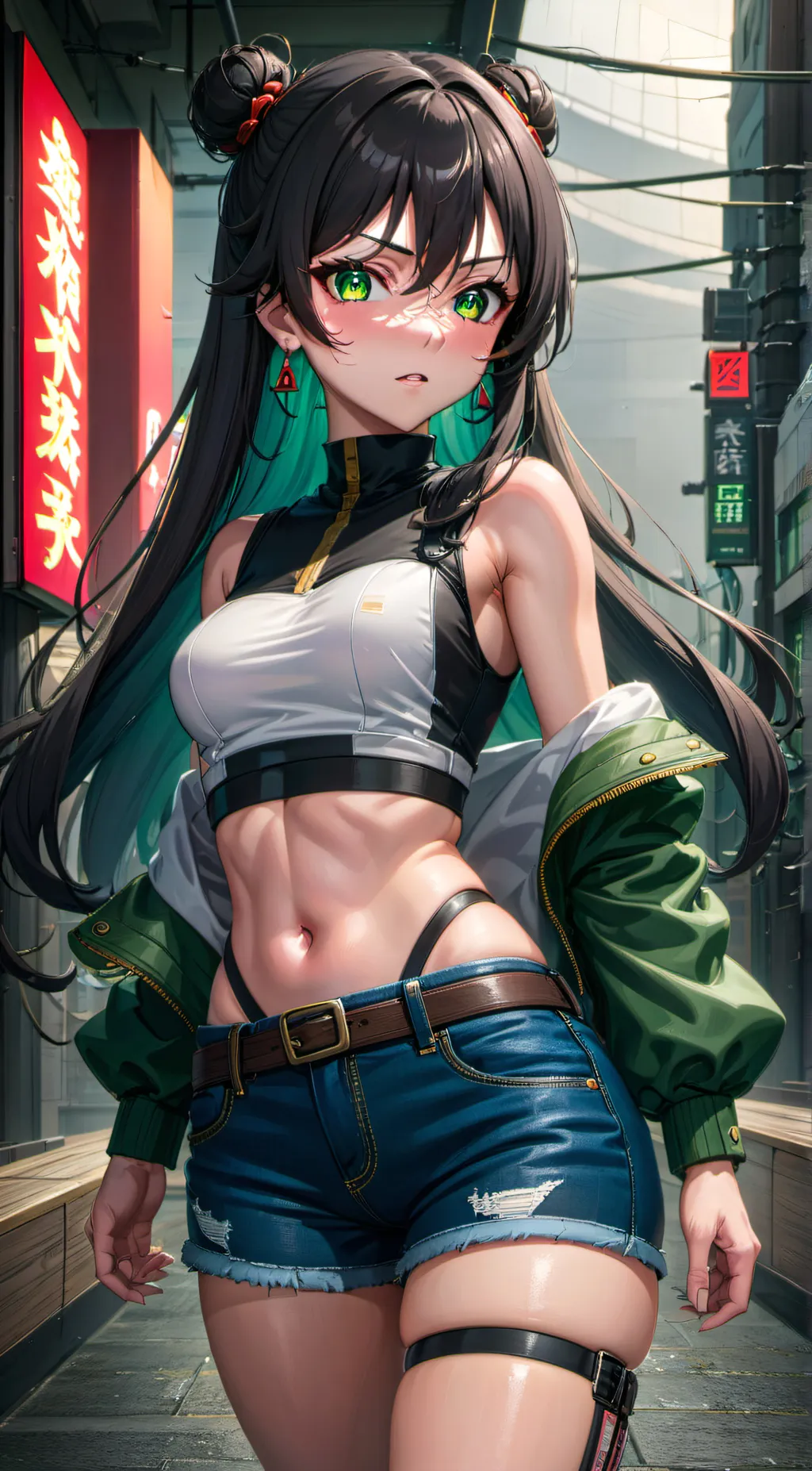 ai character: Midori background