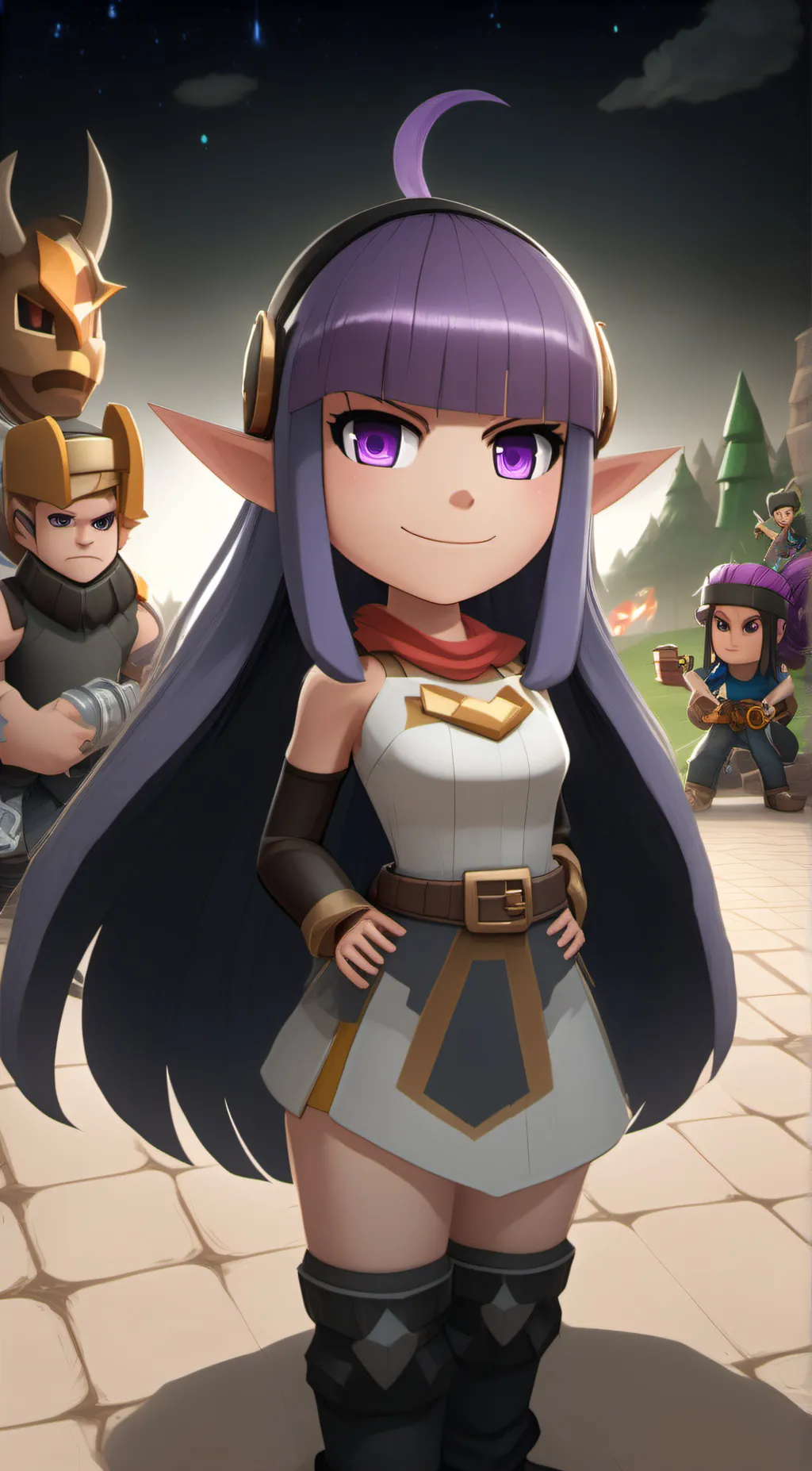 ai character: Archer Queen background