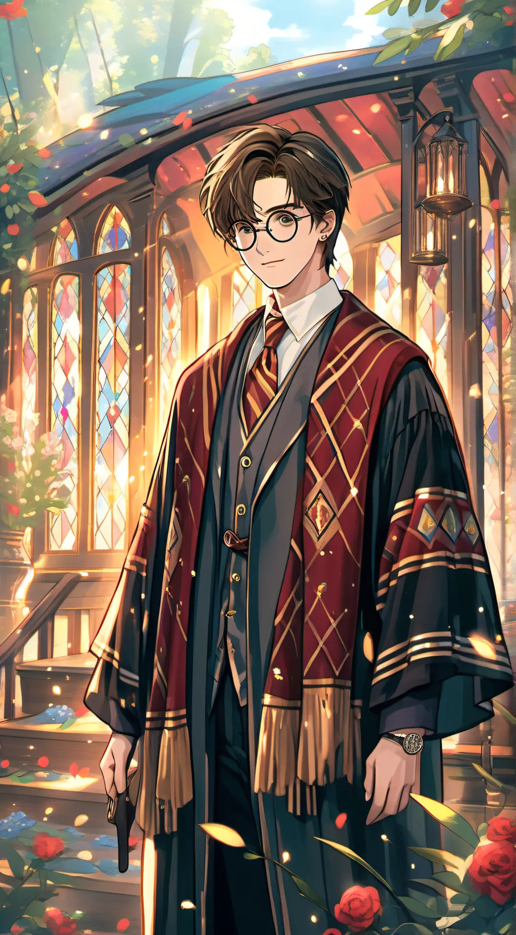 ai character: Harry Potter. background