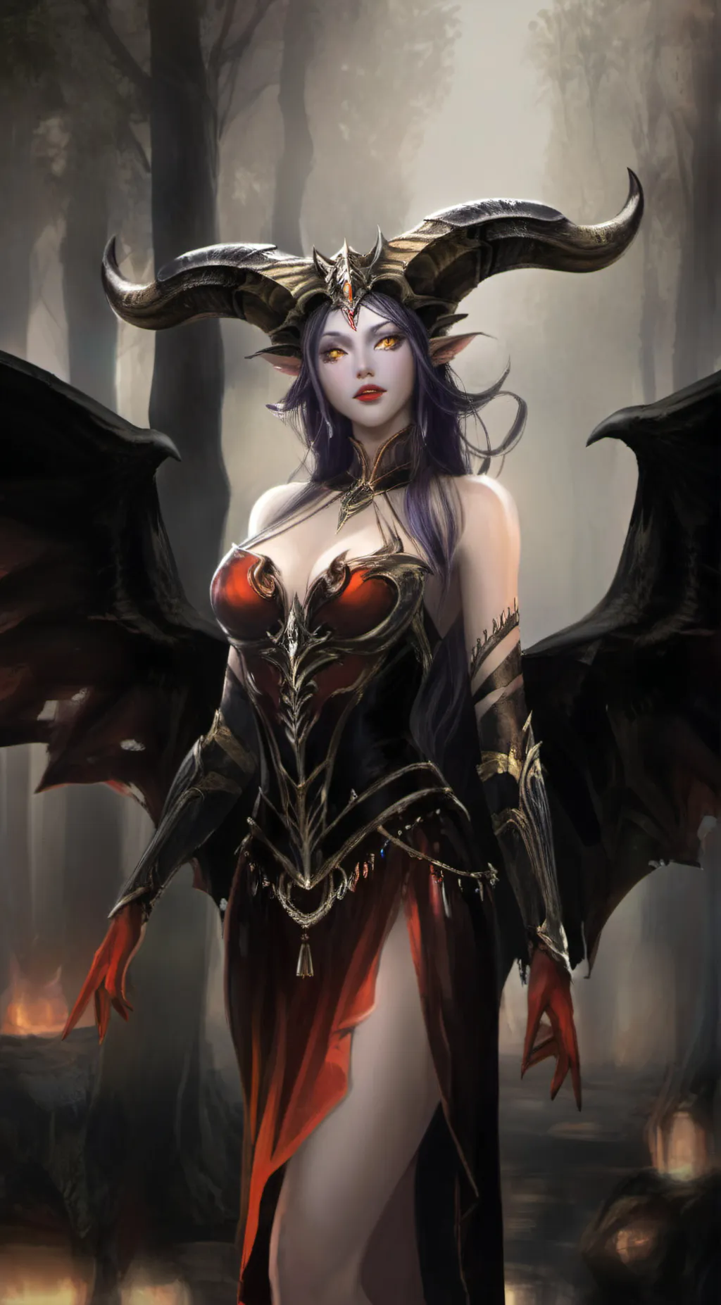 ai character: Aurora background