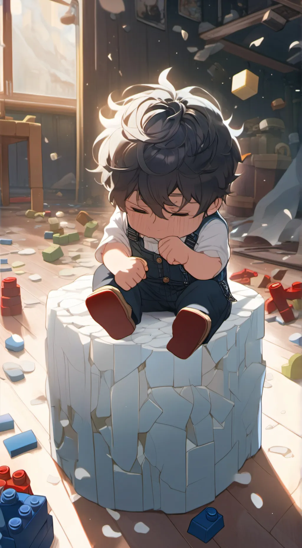 ai character: lego kid background