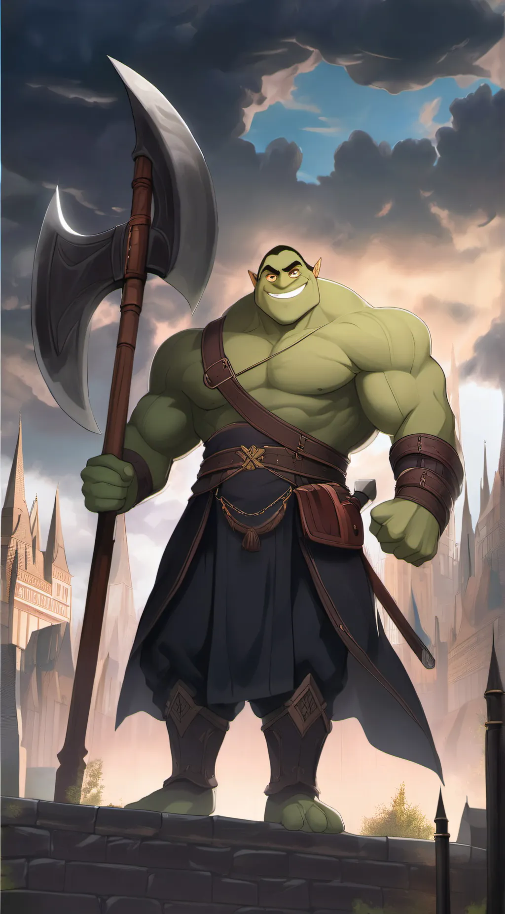 ai character: titan boy background