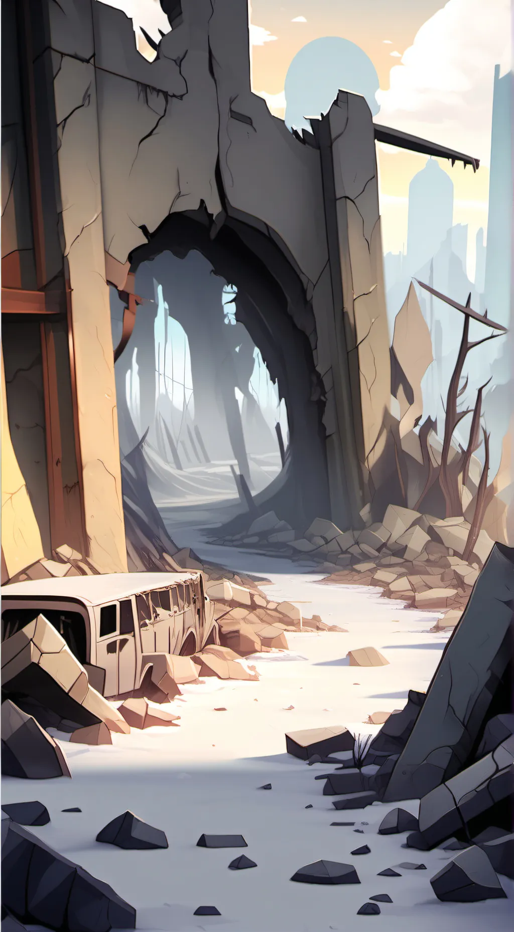 ai character: Murder drones + X background