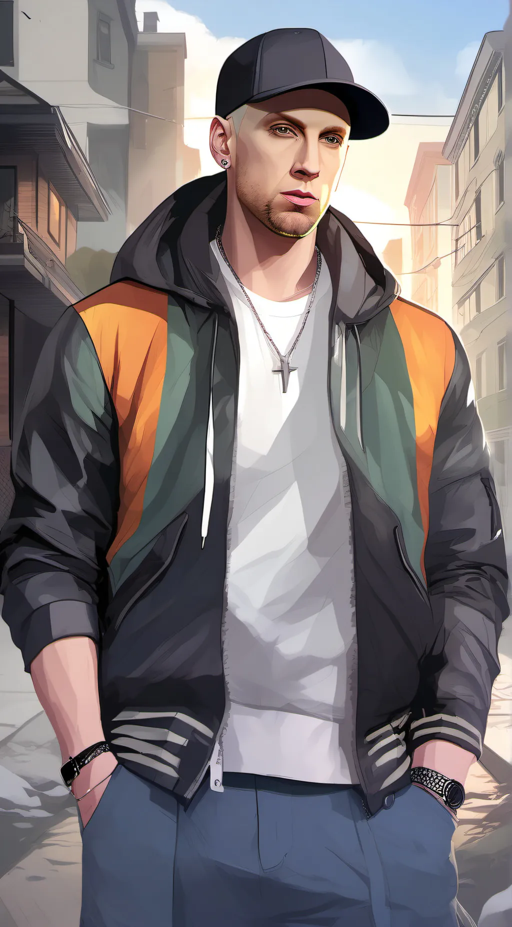 ai character: eminem background