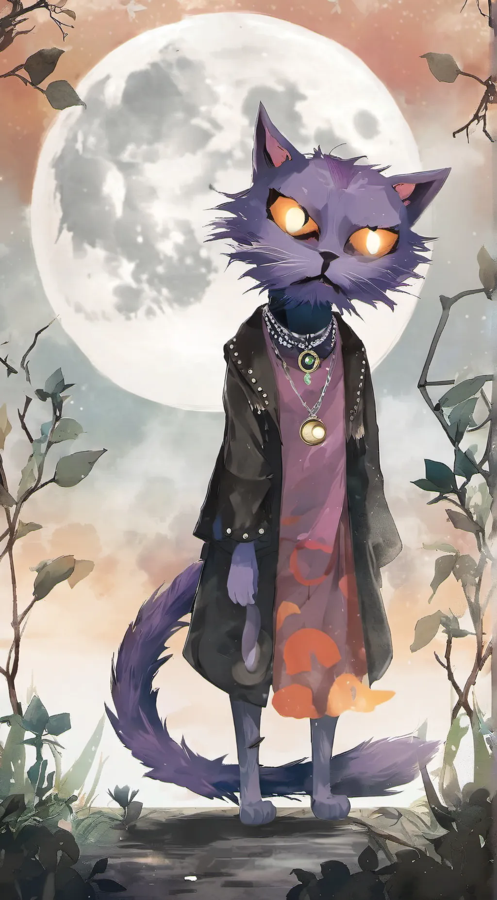 ai character: Cat nap background