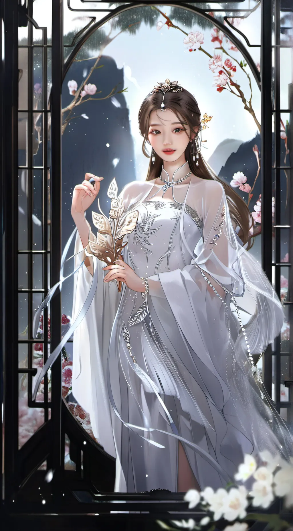 ai character: Jang Wonyoung background