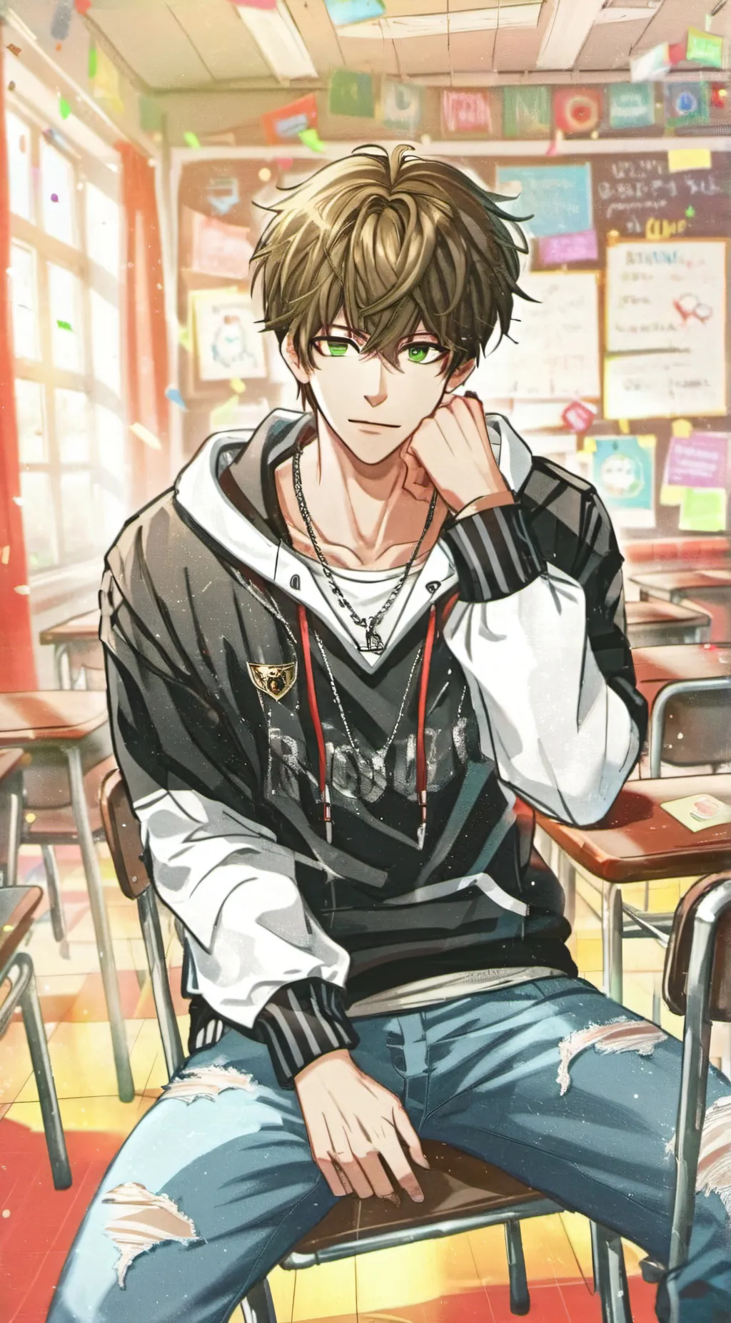 ai character: Lucas  background